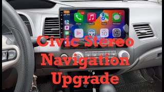 Honda Civic Multimedia Player Stereo Navigation system installation by Idoing