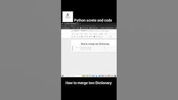 || How to Merge Two Dictionary || Python Tips and Tricks ||