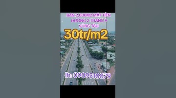 🏡 BÁN 2.000 m² ĐẤT MẶT TIỀN – ĐƯỜNG 2/9, TP. VŨNG TÀUTổng diện tích: 2.000 m²Trong đó: 1.000 tmdv