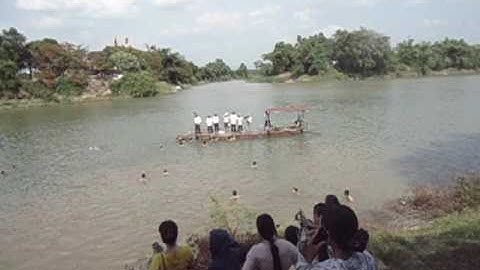 Trò chơi bắt vịt - Lễ hội đền Tam Giang Lục Ngạn