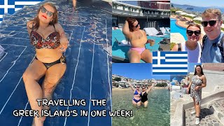 WE TRAVELLED AROUND THE GREEK ISLAND&#39;S IN A WEEK.... HERE&#39;S HOW IT WENT! holiday vlog