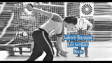 Gabriele Hinzmann (East Germany) Discus  Olympics Munich 1972.