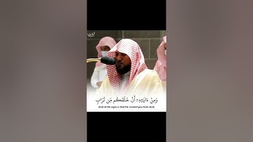 الشيخ ماهر المعيقلي {وَمِنْ آياتِهِ أَنْ خَلَقَكُمْ مِّن تُرَابٍ}