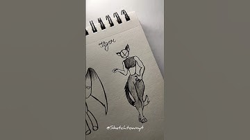 How to draw body (Fox,Bat, Tiger)#drawing #stickman #tutorial #fyp