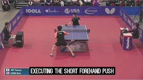 Butterfly Training Tip with Bob Chen - 2  Executing the Short Forehand Push
