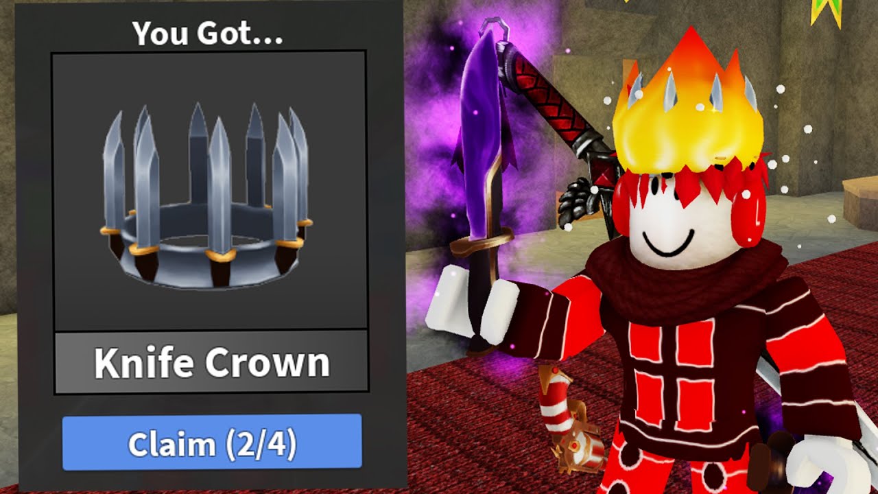 Free Item! How To Get Murder Mystery 2 - Knife Crown! (Roblox