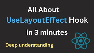 useLayoutEffect React Hook in 3 Minutes