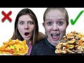 TAYLOR'S OUT!!  In or Out Nacho Challenge with Taylor & Vanessa