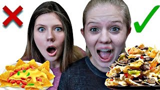 TAYLORS OUT!! In or Out Nacho Challenge with Taylor & Vanessa