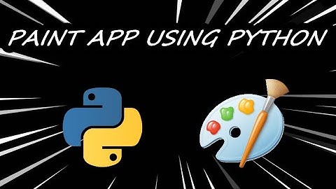 Basic Paint app with Python| Learn Python| Python tutorial