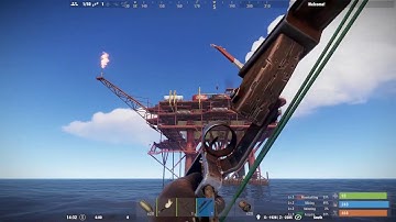 Rust - Solo taking the Oil Rig with only a bow