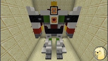 Minecraft - How To Build Transformers Prime Beast Hunters Wheeljack Robot Mode!