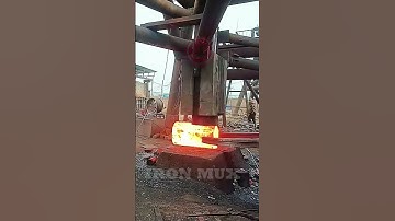 Creating Flanges Using Iron Billet #iron #flange