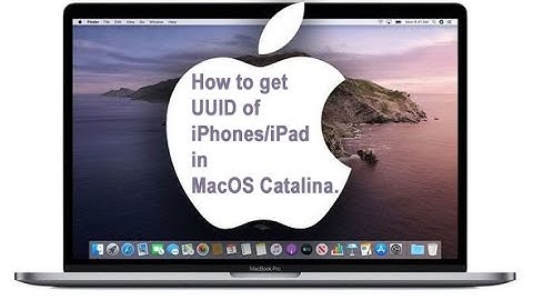 How to get UDID (Unique Device Identifier) of iPhones/iPad in MacOS Catalina.