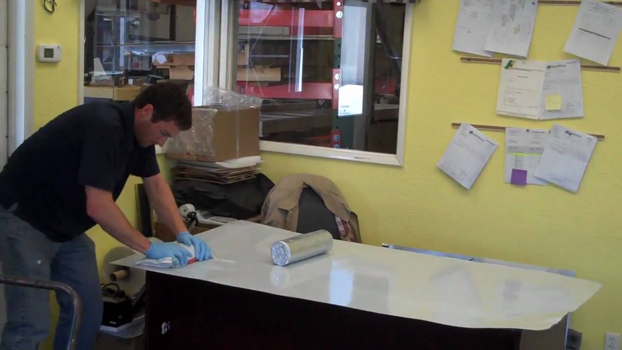 Zinc Sheet Countertop Install On Laminate Table Youtube