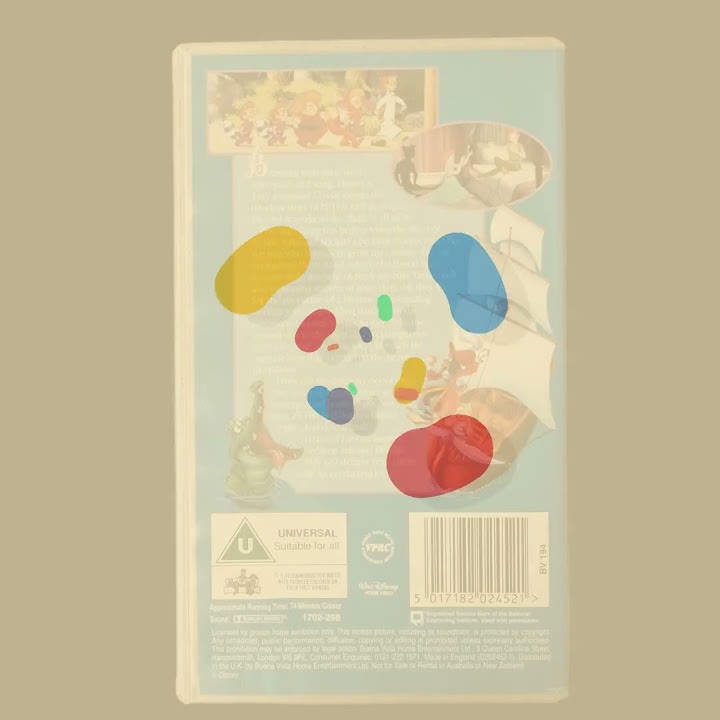 Vintage Disney Peter Pan Vhs Cassette Movie