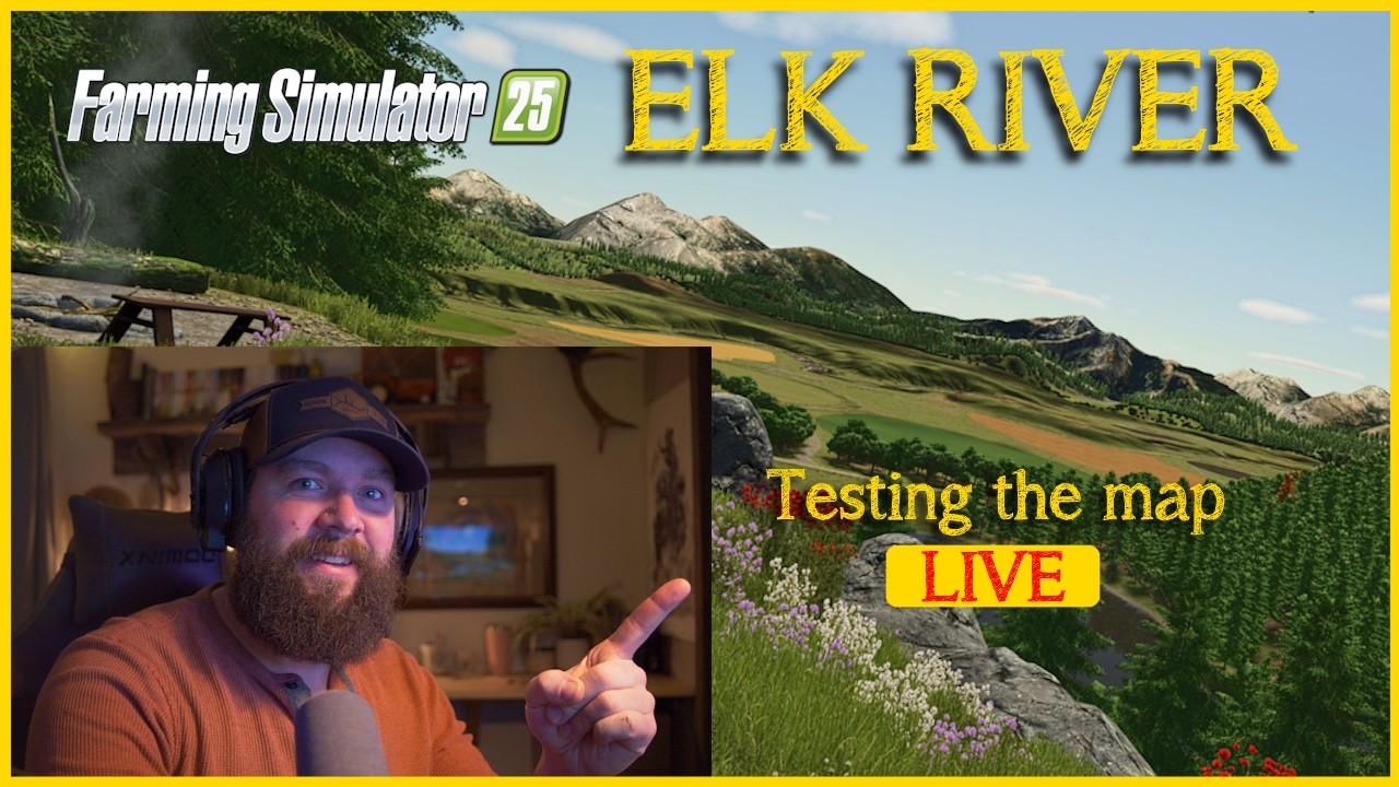 Playing Elk River for FS25 and my first live stream