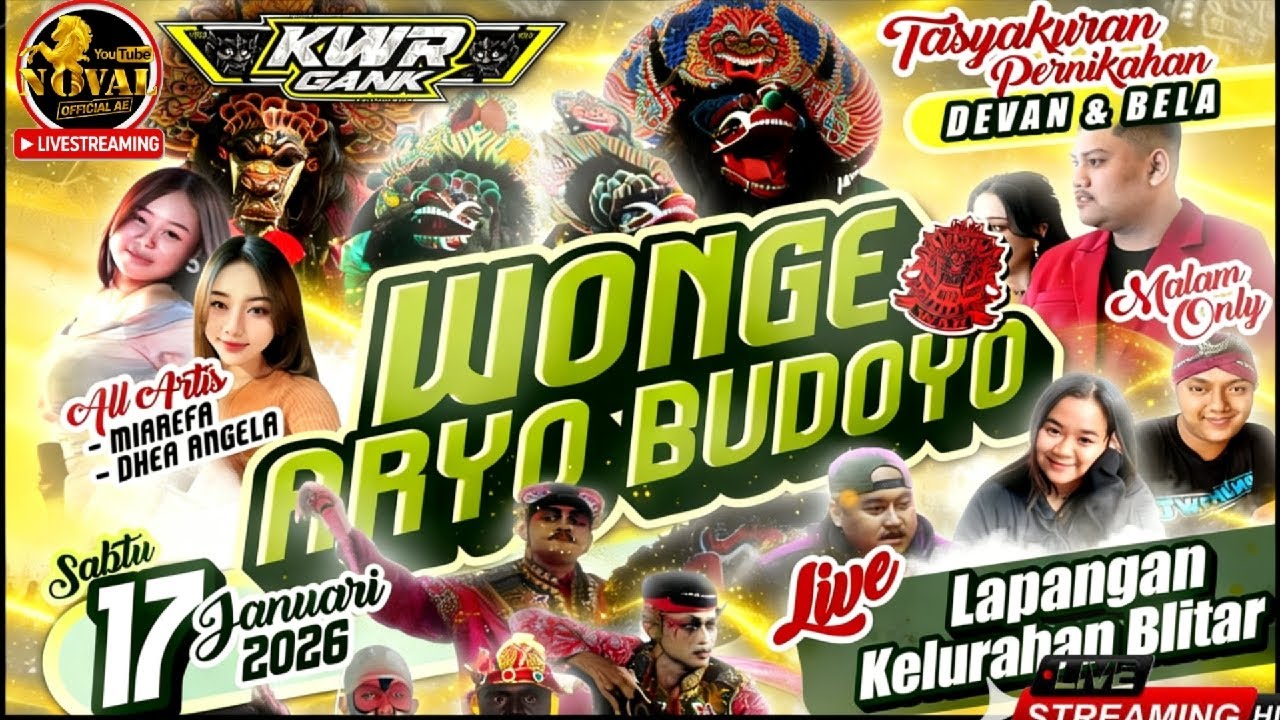 live jaranan wonge aryo budoyo.! lap-kelurahan blitar
