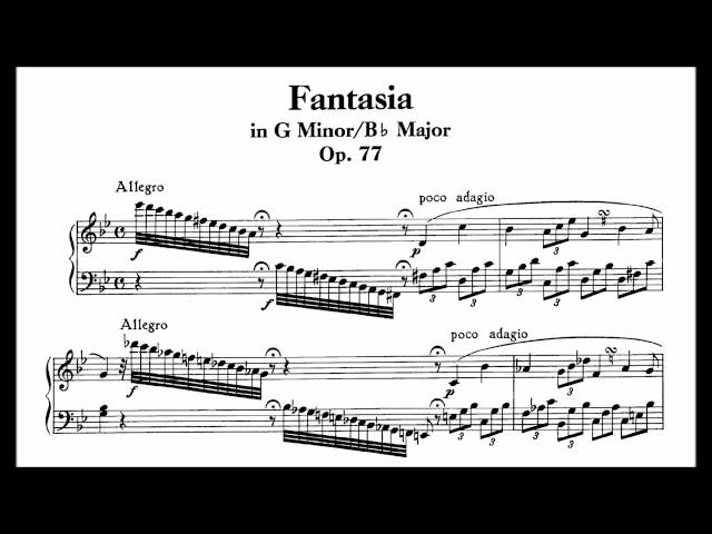 Ludwig van Beethoven - Fantasie H-Dur, op. 77