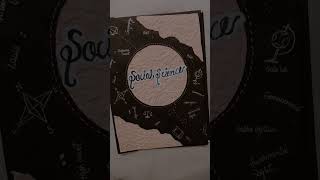 #beautiful file cover of social science# shorts