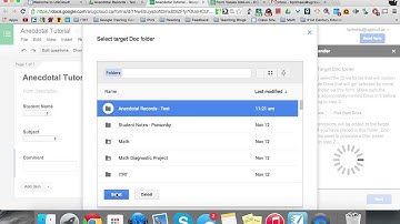 Anecdotal Records: Google Forms + Form Values + DocAppender
