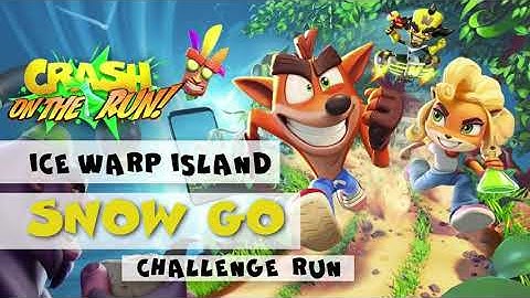 Crash Bandicoot: On the Run! - Snow Go - Challenge run - jak przejść / how to get all the chests