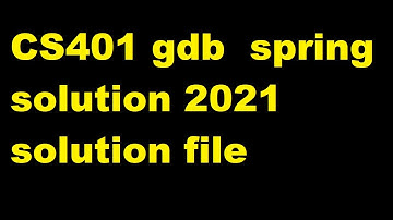 CS401 GDB no.1 Solution Spring 2021|| gdb cs401 solution file 100% Correct