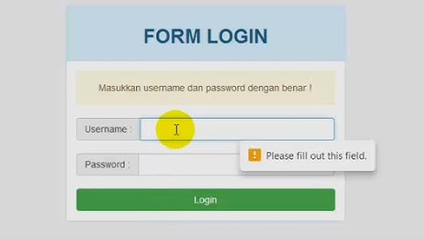 [TUTORIAL BOOTSTRAP]  #1 - Cara membuat tampilan form login dengan panel