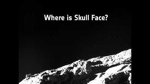 Philae hits a comet   and carves a skullface