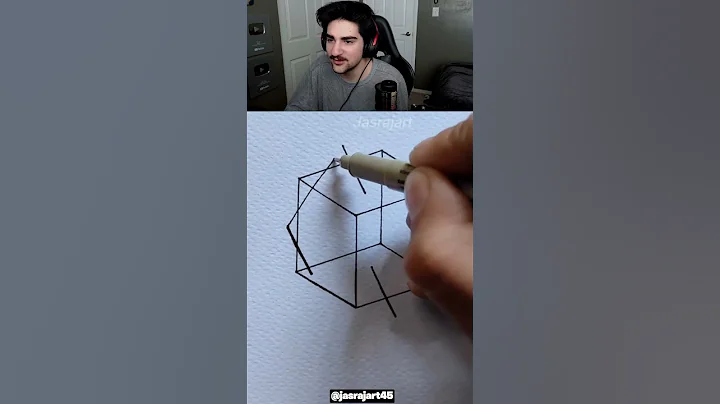 How to Draw 4D Cube! 😳