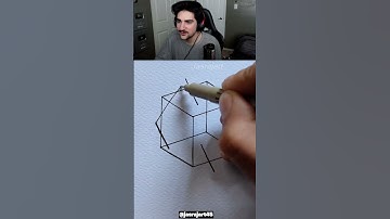 How to Draw 4D Cube! 😳