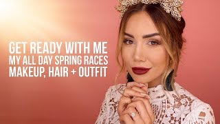 GET READY WITH ME - PIA MUEHLENBECK - MAKEUP, HAIR AND OUTFIT FOR SPRING RACES