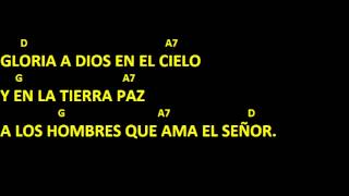 Video thumbnail of "CANTOS PARA MISA - GLORIA 2 - LETRA Y ACORDES"