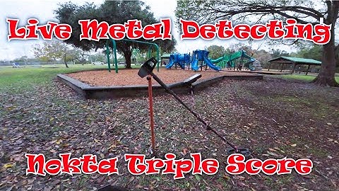 Live Metal Detecting Nokta Triple Score