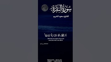 خواتم سورة البقرة//سعود شريم//#اكسبلور #دويتو #إشتراك #اللايك