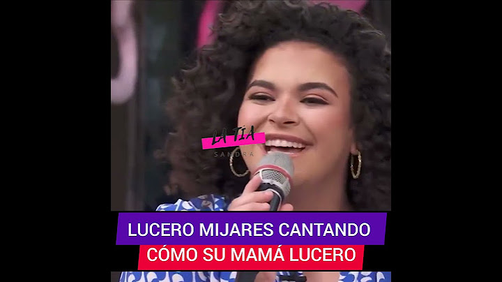 👇🏼LUCERO MIJARES demuestra su talento y canta las canciones de su mamá LUCERO 😍