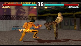 Tekken 3 Arcade | Forest Law [Complete Gameplay Hard Mode]