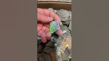 Splitting Open Ammolite Gemstones Reveals Nature