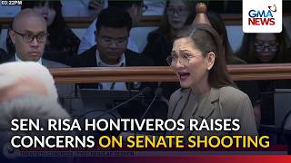 Sen. Risa Hontiveros on Senate shooting, 'Pambabastos na 'yan' | GMA News