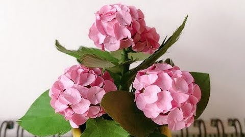 ABC TV | How To Make Miniature Hydrangea Paper Flower With Shape Punch - Craft Tutorial