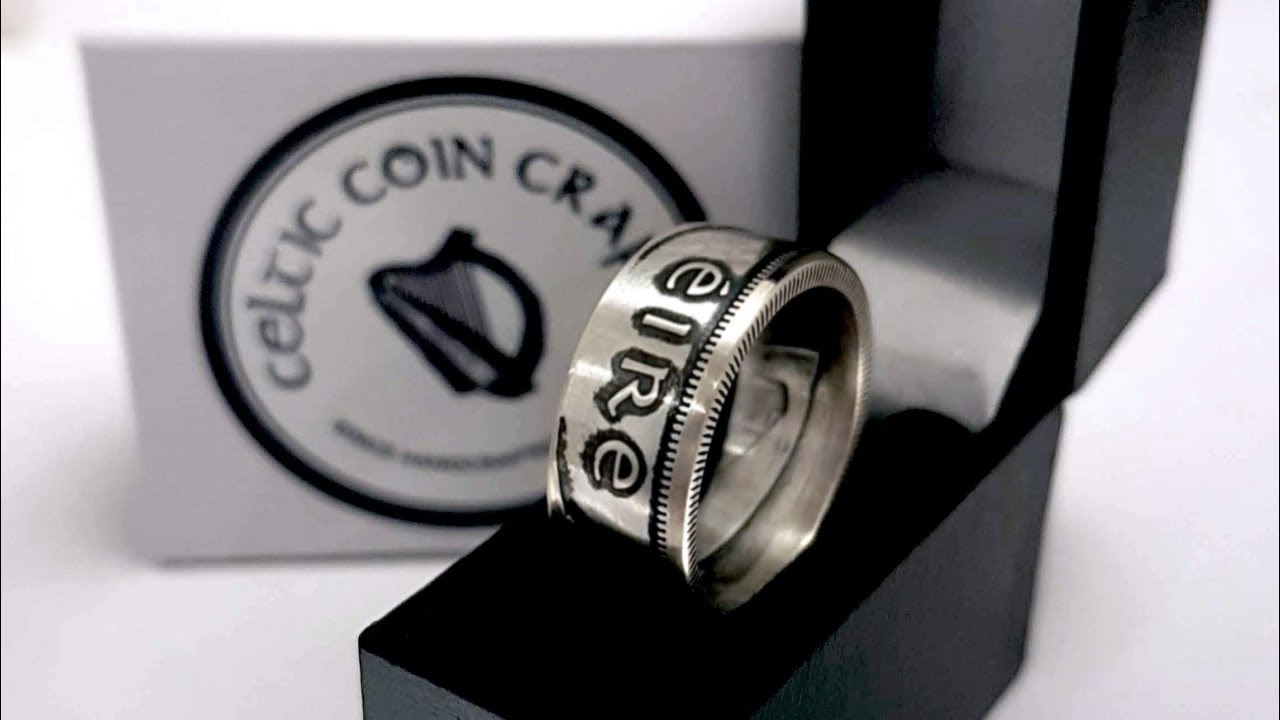 The Irish Florin Coin Ring by Celtic Coin Craft