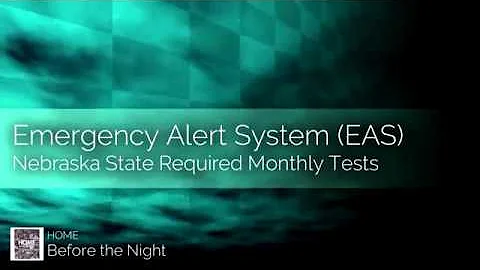 Nebraska State Emergency Alert System Tests - December 18, 2018