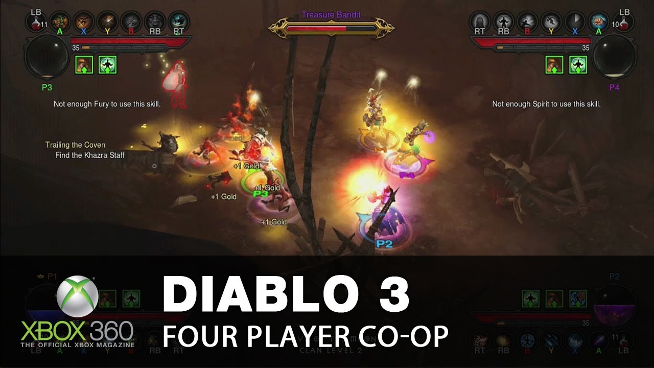 Deqenereret Narabar teori Diablo 3 Xbox 360 multiplayer - four-player co-op chaos with commentary -  YouTube