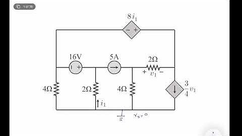 Node Voltage Analysis (with Super Node) Example
