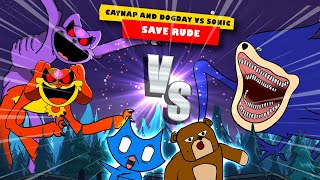 💀Rude Fox & Gruff Bear RESCUED! Sonic vs Catnap & Dogday Return Part 2