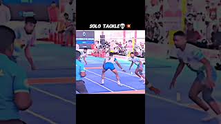 SOLO SUPER TACKLE💥📈#kabaddi #solotackle #supertackle #skill #nationalgames #services #india #fyp