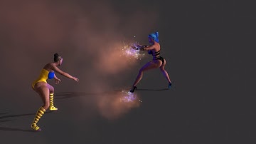 FireFight Iclone PopcornFX particles demo