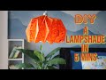 3 diy origami lampshades  make a lampshade in 5 minutes