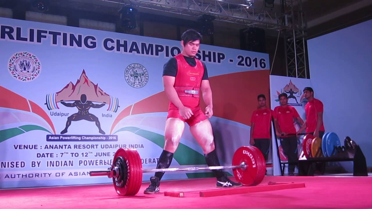Spencer Co 2016 Asian Powerlifting Championships Deadlift YouTube