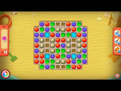 Gardenscapes level 124 - 12 Moves - No Boosters